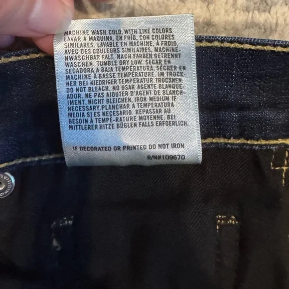 Citizens Of Humanity Dark Blue Kelly Low Rise Jeans - Picture 7 of 15